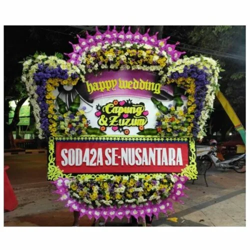 Bunga Papan pernikahan