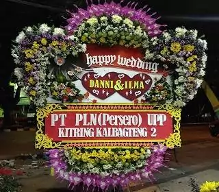bunga papan pernikahan